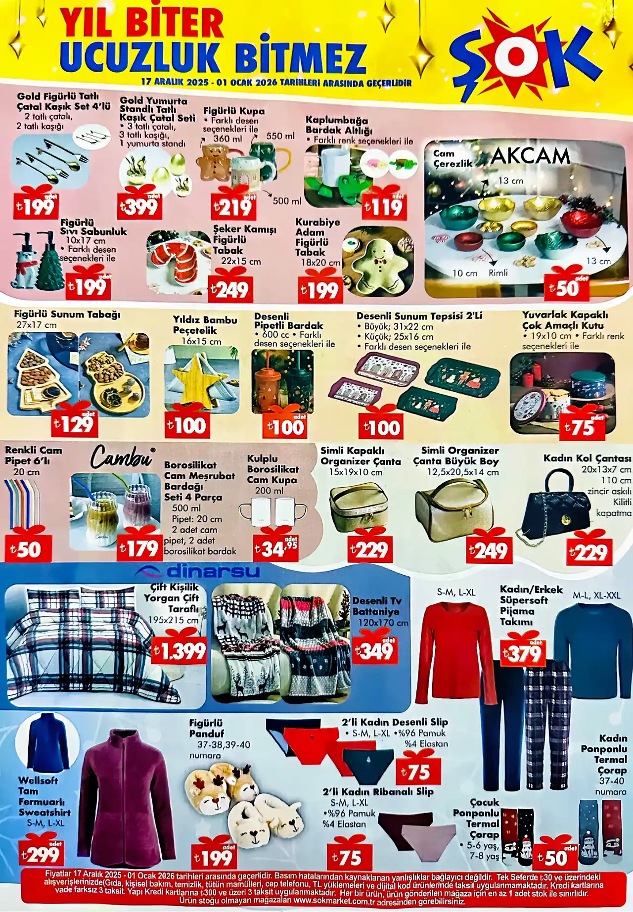 ŞOK ŞOK 17 ARALIK 2025 Aktüel Ürünler Kataloğu kataloğu