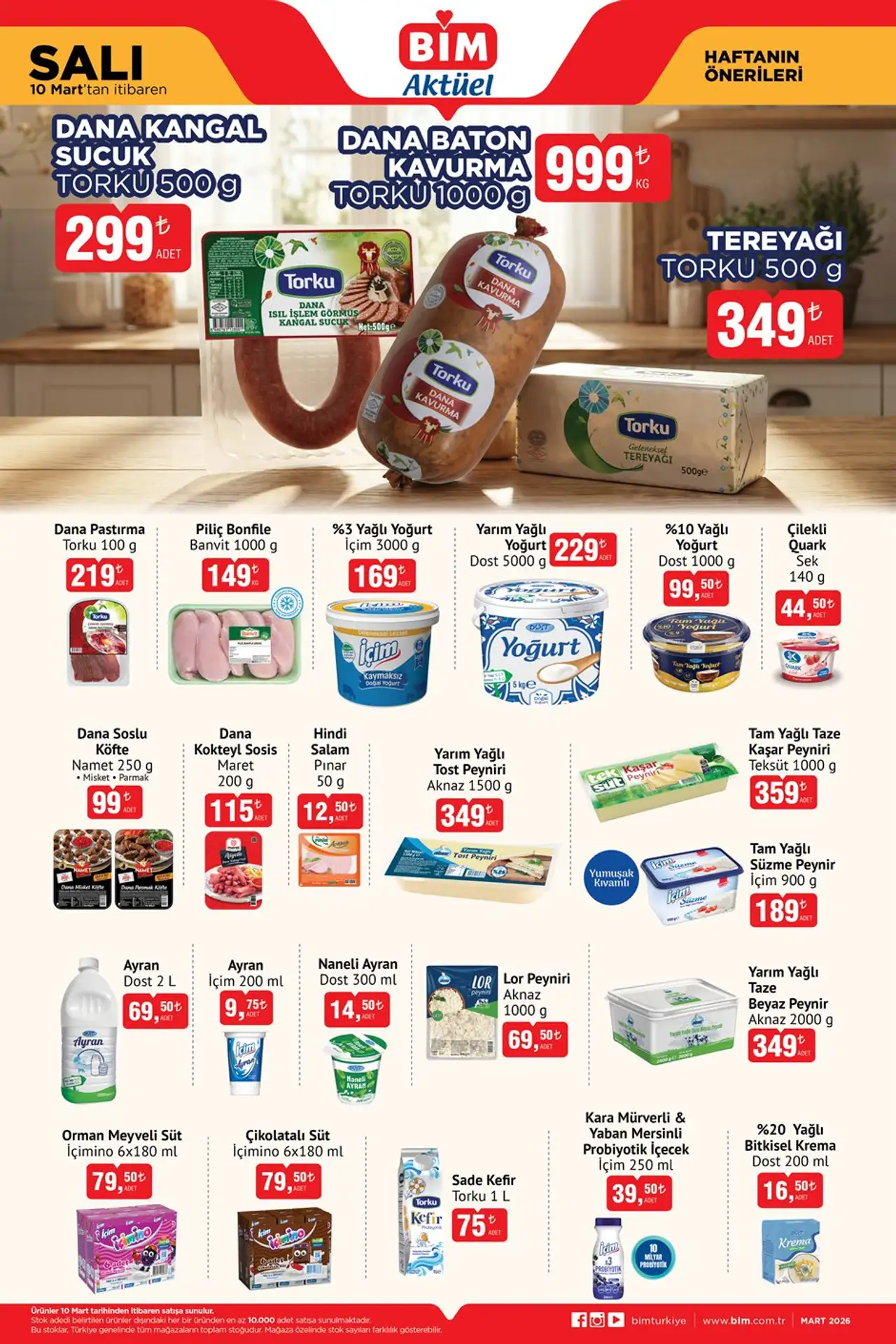 BİM BİM 10 Mart 2026 Aktüel Ürünler Kataloğu kataloğu