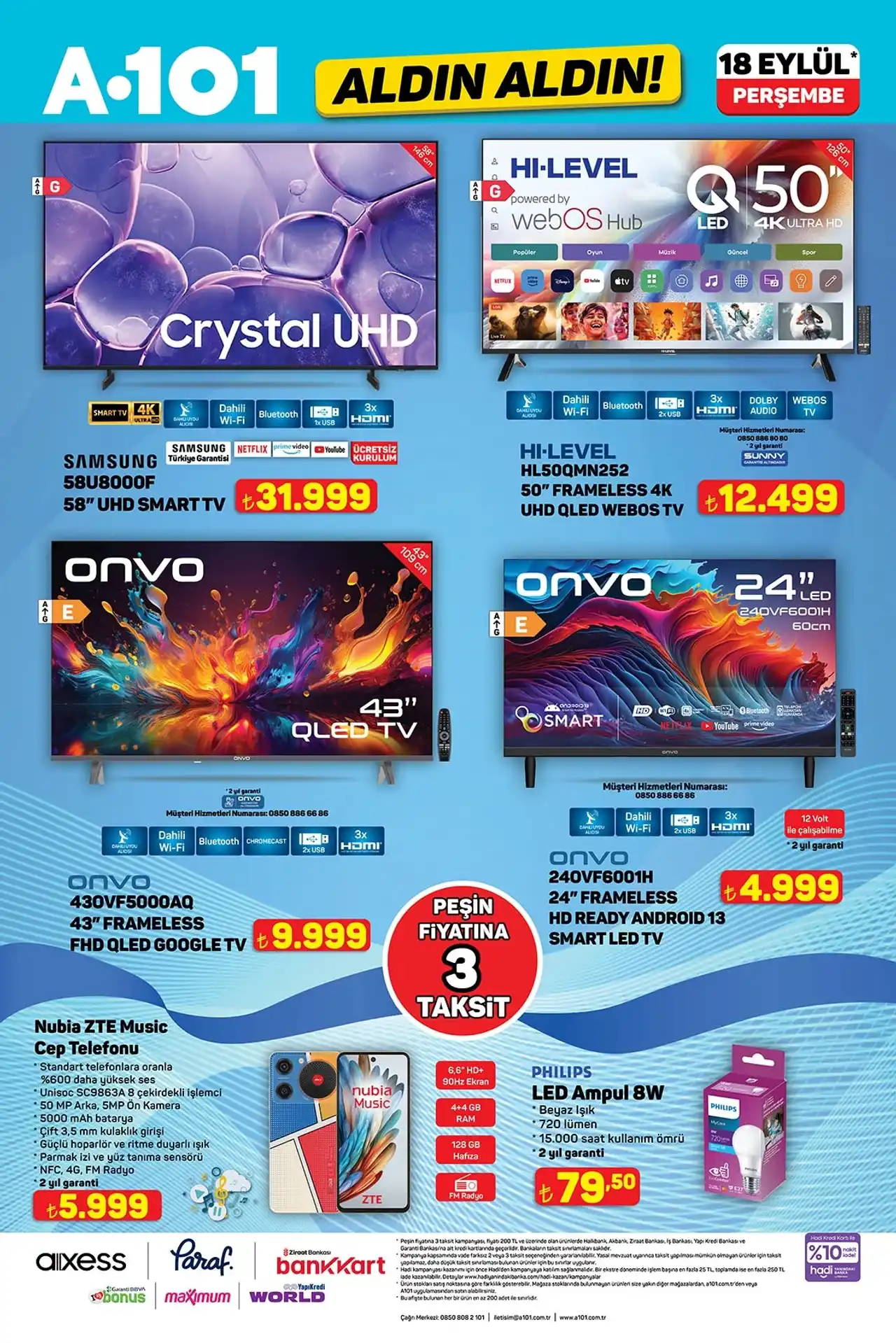 A101 A101 18 EYLÜL 2025 Ürünler Kataloğu kataloğu